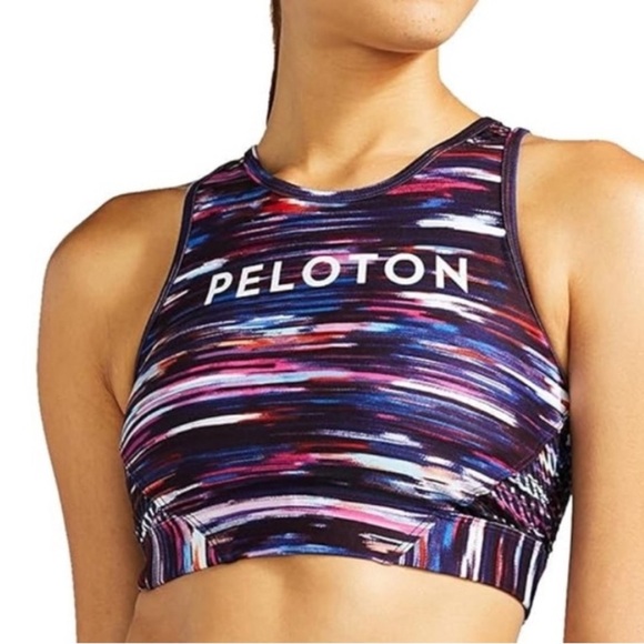 NWT Peloton Melody High Neck Sports Bra Lightweight Comfort Fit Womens Size‎ S - Picture 1 of 7
